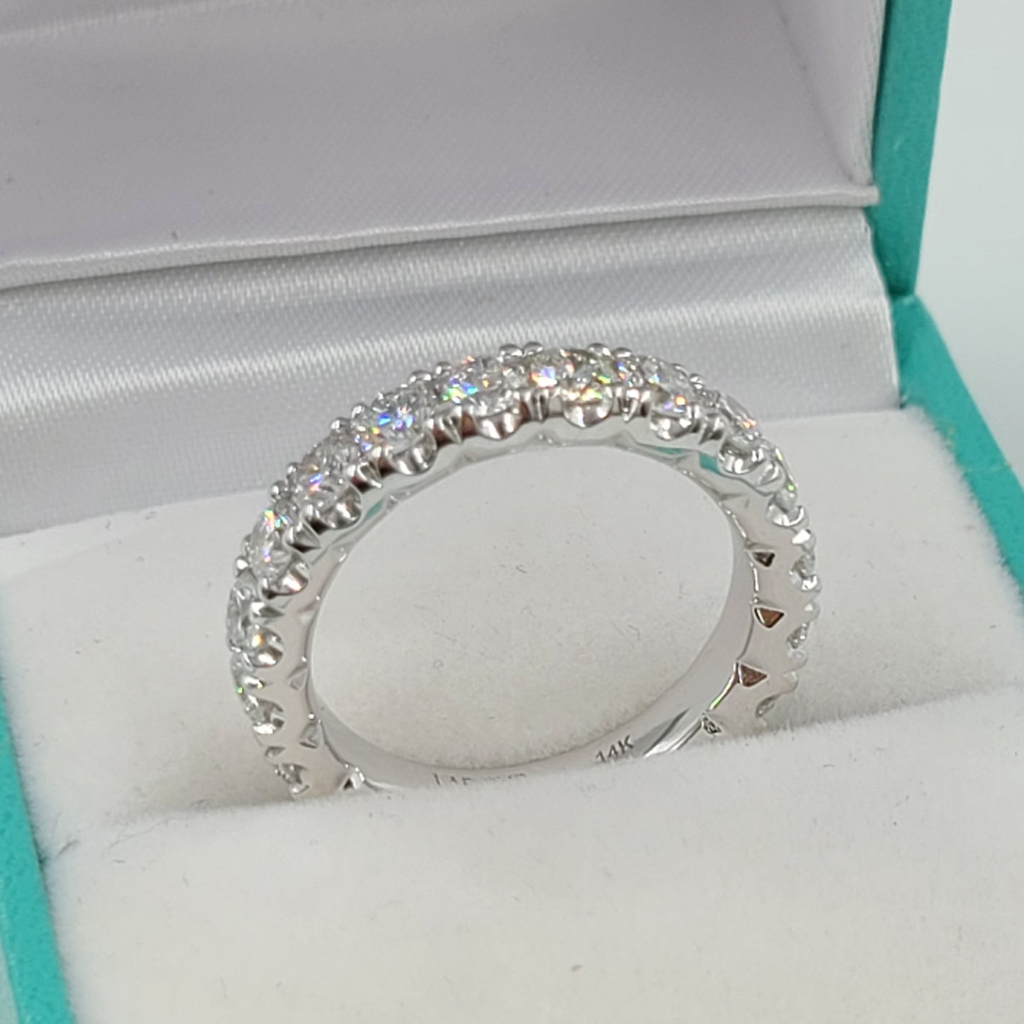 2.64ct Round Diamond Full Eternity Band/Full Eternity Wedding Band /Diamond Wedding Ring/Anniversary gift/Gift for her