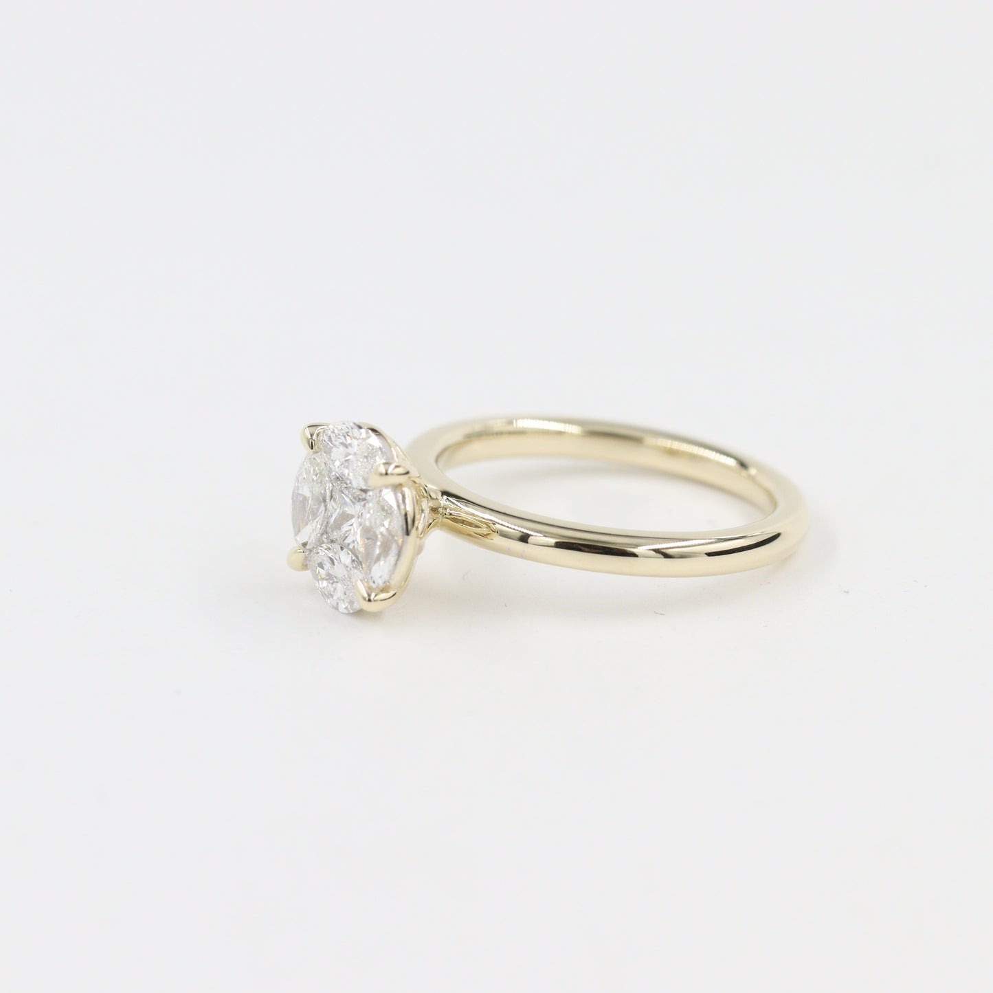 Unique Diamond Ring/ 1ct Center Diamond engagement Ring/9.3mm Actual Total 1ct Center Diamond Ring/Anniversary ring/Stackable Diamond Ring