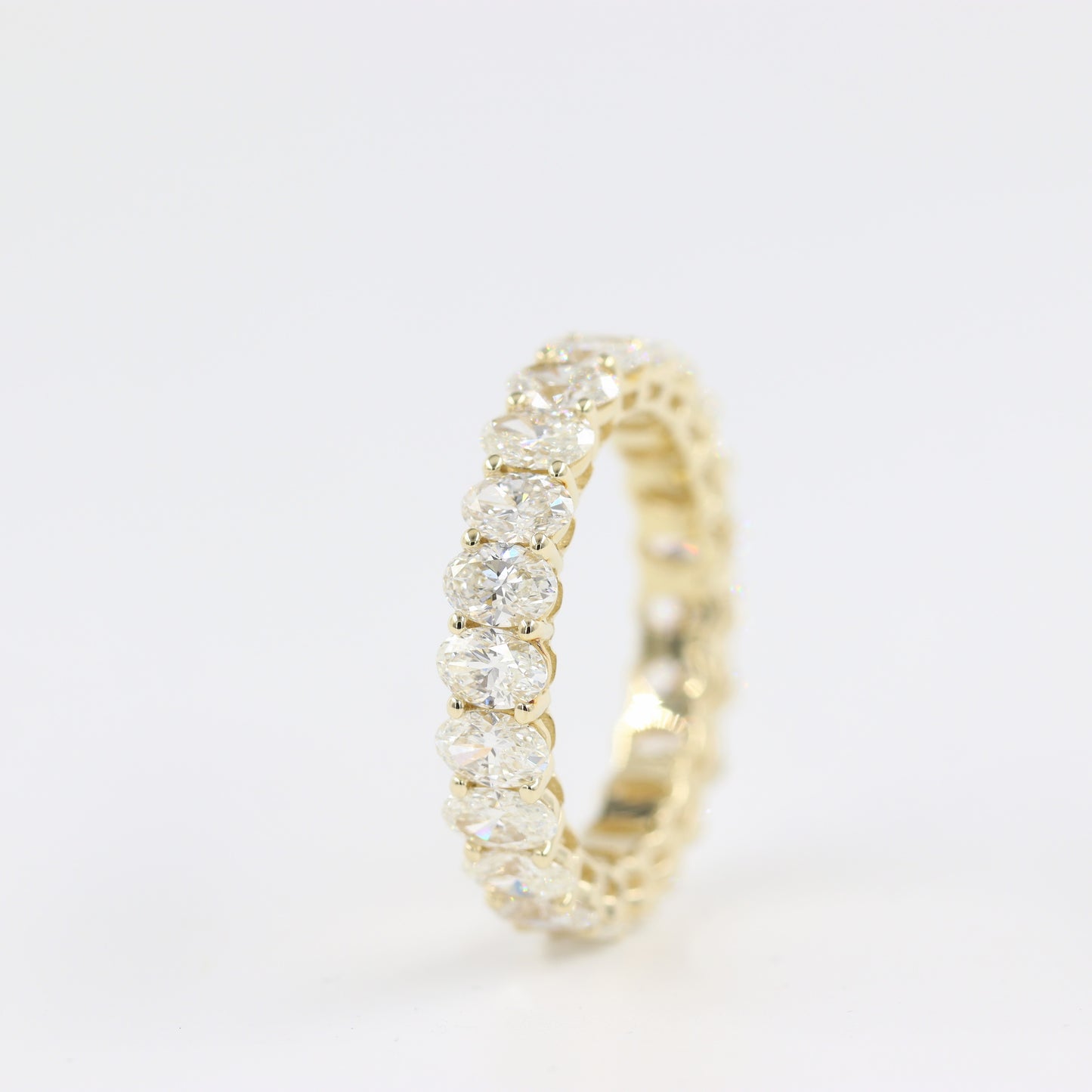 3.15ct Oval Diamond Ring/22stones Eternity Wedding Band/14K gold Oval Diamond Full Eternity Ring/ Wedding Ring/ Engagement Ring/Gift for her