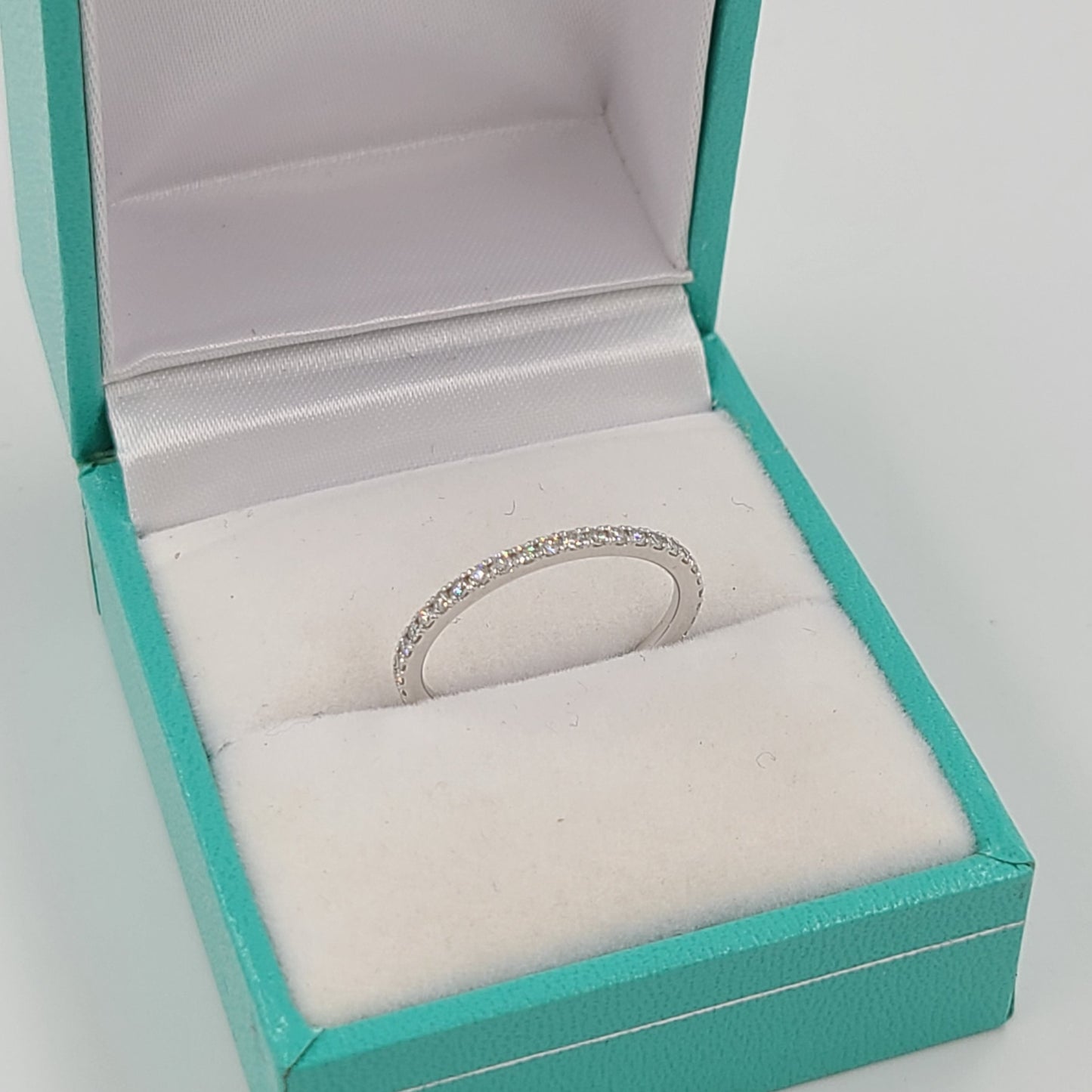 Full Eternity Diamond Wedding Band/Width 1.4mm Wedding Band/Full Eternity Diamond Ring/Diamond Minimalist Ring/Diamond Band / Stackable Ring