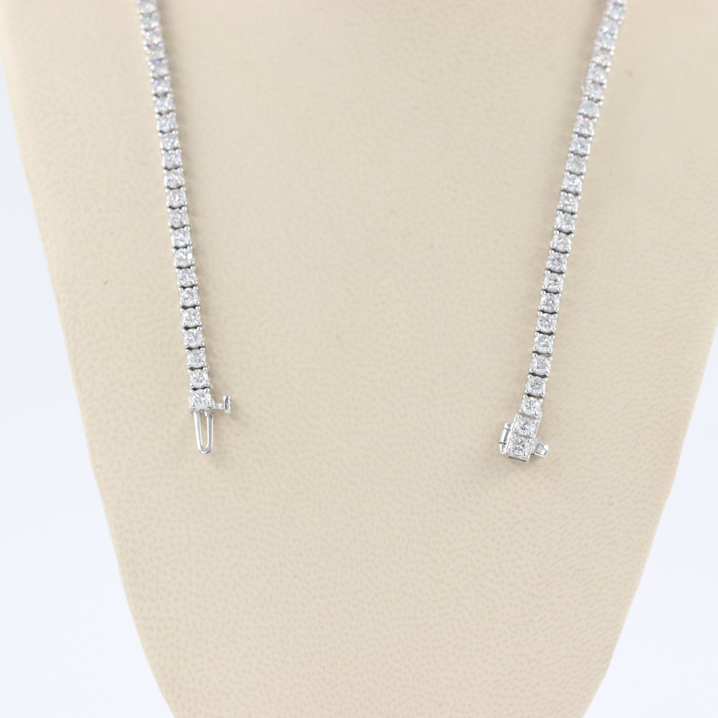11ct Diamond Tennis Necklace/Natural Round Diamond Tennis Necklace/Diamond Engagement Necklace/Four prong Tennis Necklace/Anniversary Gift