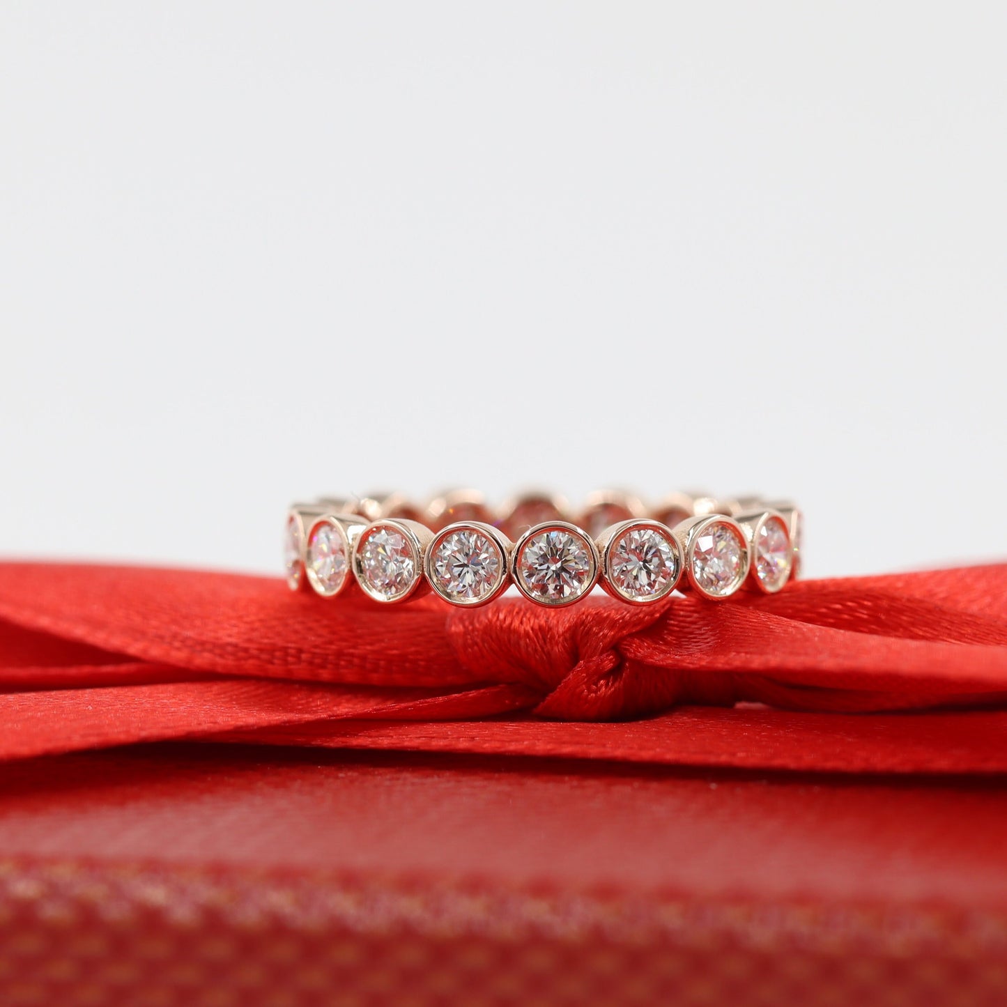 1.5ct Stackable Full Eternity Diamond  Band/Eternity wedding band/ Bridal Antique jewelry/ Anniversary Ring